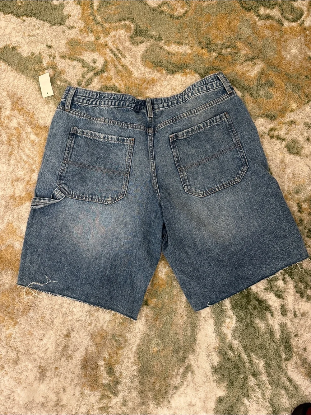 Aeropostale Denim Cutoff Baggy Jorts - Blue